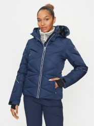 Rossignol Kurtka narciarska Staci Pearly RLMWJ40 Granatowy Regular Fit. Niebieskie kurtki narciarskie Rossignol, na zimę, xs, bez wzorów, z syntetyku, bez kaptura, narciarskie. Za 989.00 zł.