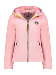 Geographical Norway Kurtka polarowa "Ucherpim" w kolorze jasnoróżowym rozmiar: XL. Różowe kurtki Geographical Norway, xl, bez wzorów, z polaru, bez kaptura. Za 158.10 zł.