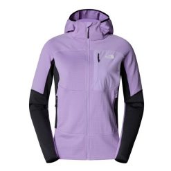 Bluza damska The North Face Stormgap Powergrid z kapturem. Fioletowe bluzy The North Face, bez wzorów, bez ramiączek, z kapturem. Za 553.99 zł.
