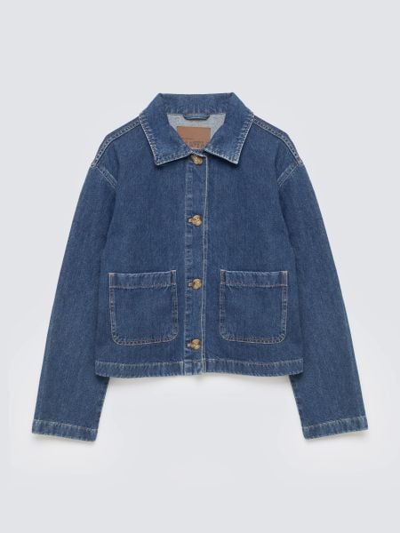 Kurtka damska jeansowa granatowa Aubrey 547. Niebieskie kurtki BIG STAR, na lato, l, bez wzorów, z bawełny, eleganckie, bez kaptura. W wyprzedaży za 249.99 zł.