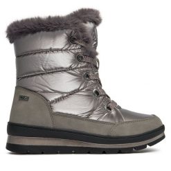 Śniegowce Caprice. Brązowe śniegowce Caprice, bez wzorów, bez zapięcia. Za 439.99 zł.