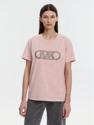 MICHAEL Michael Kors T-Shirt MS551SC491 Różowy Regular Fit. Czerwone t-shirty MICHAEL Michael Kors, s, bez wzorów, z bawełny, bez kołnierzyka, bez ramiączek. Za 329.99 zł.