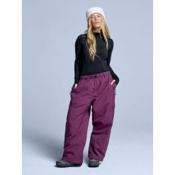 Spodnie narciarskie - Unisex - Luźny krój - Park - Bordeaux. Czerwone spodnie narciarskie POEDERBAAS, bez wzorów, narciarskie. Za 698.52 zł.