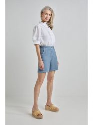 Josephine & Co Szorty "Joost" w kolorze błękitnym rozmiar: 44. Niebieskie szorty Josephine & Co, bez wzorów, ze lnu. Za 195.99 zł.