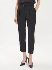 Boss Spodnie materiałowe Tapiah 50490037 Czarny Regular Fit. Czarne spodnie materiałowe Boss, bez wzorów, z materiału. Za 529.99 zł.