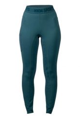 Damskie legginsy jeździeckie z pełną przyczepnością HKM Tabea. Niebieskie legginsy HKM, bez wzorów, długie. Za 219.00 zł.
