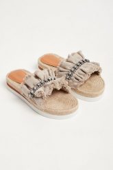 Klapki damskie skórzane SEE BY CHLOE. Klapki See By Chloé, bez wzorów, bez obcasa, bez zapięcia. W wyprzedaży za 1,000.35 zł.
