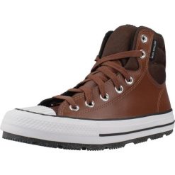 Tenisówki Converse Model Chuck Taylor All Star Berkshire Boot Hi Kolor Brązowy. Brązowe trampki Converse, bez wzorów, ze skóry, retro, bez zapięcia. Za 319.15 zł.
