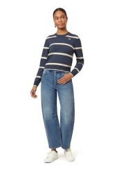 Scotch & Soda Sweter w kolorze niebieskoszaro-kremowym rozmiar: S. Niebieskie swetry Scotch & Soda, s, bez wzorów, ze splotem, bez ramiączek. Za 149.31 zł.