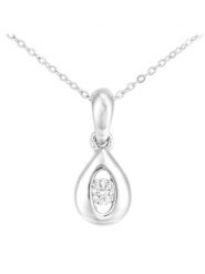 Revoni Złoty naszyjnik z diamentową zawieszką - dł. 46 cm rozmiar: onesize. Szare naszyjniki Revoni, z materiału, z diamentem, złote. Za 1,348.99 zł.