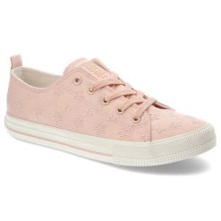 Różowe Trampki Big Star Modne Buty Damskie. Czerwone trampki BIG STAR, bez wzorów, retro, bez zapięcia. Za 143.99 zł.
