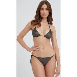 Emporio Armani Underwear dwuczęściowy strój kąpielowy kolor złoty lekko usztywniona miseczka. Żółte bikini Emporio Armani Underwear, bez wzorów, z dzianiny. W wyprzedaży za 399.99 zł.