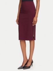 Rinascimento Spódnica ołówkowa CFC0130146003 Bordowy Slim Fit. Czerwone spódnice Rinascimento, xs, bez wzorów, z syntetyku, ołówkowe. Za 399.99 zł.