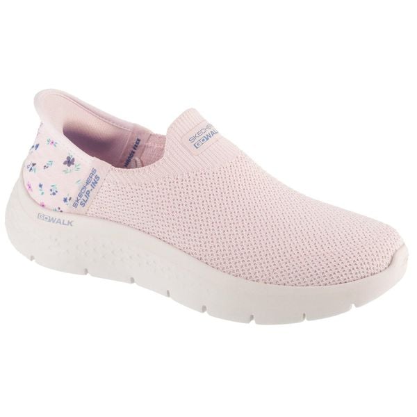Buty sportowe Sneakersy damskie, Slip-Ins: GO WALK Flex - Sunset Rose. Czerwone buty treningowe Skechers, bez wzorów, bez zapięcia, trekkingowe, skechers sport. Za 349.99 zł.