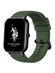 U.S. Polo Assn. Smartwatch w kolorze khaki rozmiar: onesize. Brązowe, cyfrowe zegarki U.S. Polo Assn., metalowe. Za 354.10 zł.