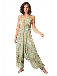 Ipanima Kombinezon w kolorze beżowo-turkusowym rozmiar: 34-40. Brązowe kombinezony Ipanima, bez wzorów, klasyczne, bez kołnierzyka, bez ramiączek. Za 78.99 zł.