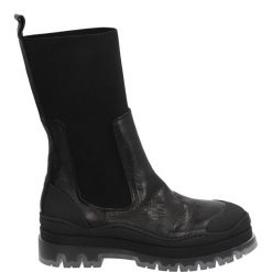 WORKERY DAMSKIE 1873 LEVANT NERO. Botki Venezia, bez wzorów, ze skóry, bez obcasa, bez zapięcia. Za 249.00 zł.