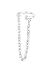 Elli Damski naszyjnik Earcuff Necklace Filigranowy Elegant w 925 Sterling Silver Pozłacany Nausznice 1 ct. Szare naszyjniki Elli, z materiału, pozłacane. Za 243.99 zł.