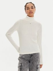 Tommy Jeans Golf Essential DW0DW19686 Écru Regular Fit. Swetry Tommy Jeans, s, bez wzorów, z jeansu, bez ramiączek. Za 249.99 zł.