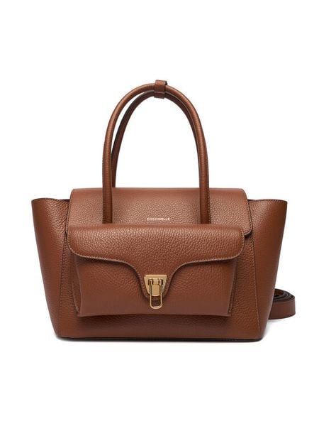 Coccinelle Torebka T8A Coccinelledouble Beat E1 T8A 18 02 01 Brązowy. Brązowe torebki klasyczne Coccinelle, bez wzorów, ze skóry, bez dodatków. Za 1,289.00 zł.