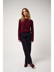 AUTHENTIC CASHMERE Kaszmirowy sweter "Ecrin" w kolorze bordowym rozmiar: M. Czerwone swetry AUTHENTIC CASHMERE, m, bez wzorów, z kaszmiru, bez ramiączek. Za 257.95 zł.