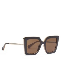 Okulary przeciwsłoneczne Max Mara. Brązowe okulary przeciwsłoneczne Max Mara, bez wzorów. Za 1,069.00 zł.