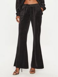 Juicy Couture Spodnie dresowe Caisa JCSEBJ008 Czarny Slim Fit. Czarne spodnie dresowe Juicy Couture, bez wzorów, z dresówki. Za 339.99 zł.