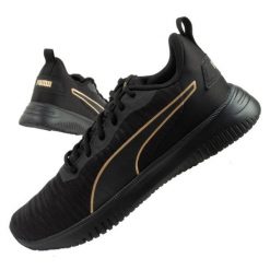 Buty Puma Flyer Flex W 19550703 czarne. Czarne buty treningowe bez wzorów, z materiału, bez zapięcia, trekkingowe. W wyprzedaży za 291.18 zł.