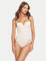 Selmark Body Federica 61157 Beżowy. Brązowe body i gorsety Selmark, bez wzorów, z syntetyku, bez ramiączek. Za 309.99 zł.