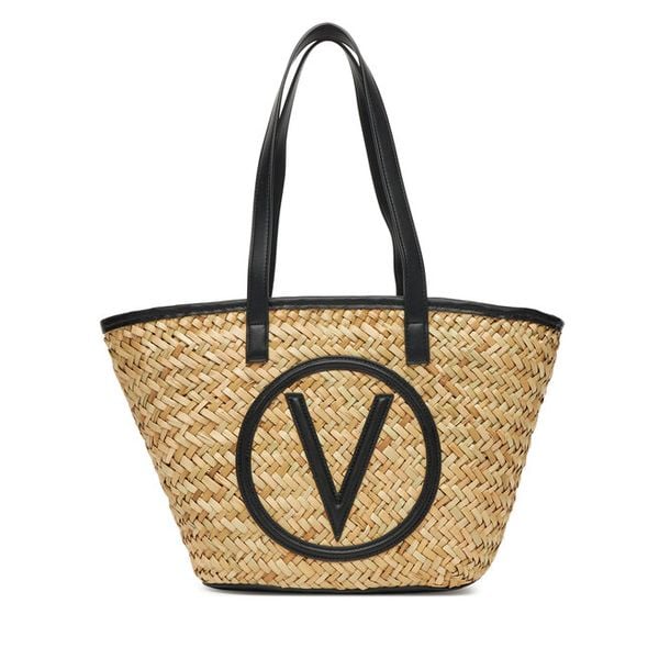 Torebka Valentino. Brązowe shopper bag Valentino, bez wzorów, bez dodatków. Za 227.99 zł.