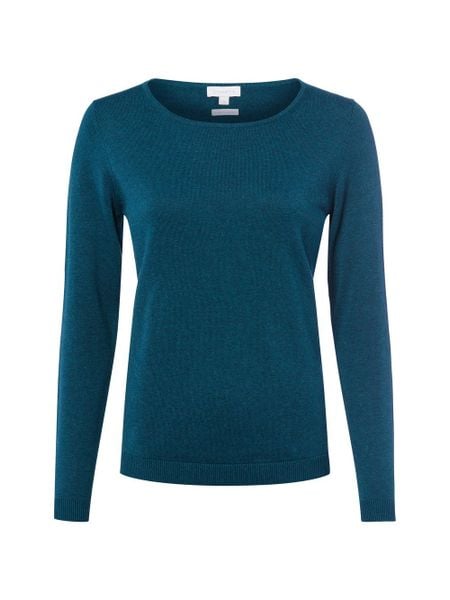 Brookshire Sweter z dzianiny DAmen Kobiety drobna dzianina niebieski|zielony marmurkowy, M. Niebieskie swetry brookshire, na jesień, m, bez wzorów, z bawełny, bez ramiączek. Za 199.95 zł.