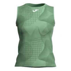 Tank top tenisowy damski Joma Challenge. Zielone topy Joma, xl, bez wzorów, bez kołnierzyka, bez ramiączek. Za 109.99 zł.