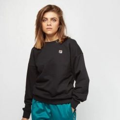 Damska bluza Fila Women Suzanna Crew Sweat 687456-002. Czarne bluzy bez kaptura Fila, xs, bez wzorów, z bawełny, bez kaptura, na fitness i siłownię. Za 162.86 zł.