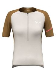 Salewa Koszulka kolarska "Vento Merino" w kolorze beżowo-jasnobrązowym rozmiar: 36. Brązowe t-shirty sportowe Salewa, bez wzorów, z lyocellu, bez ramiączek, rowerowe. Za 220.12 zł.