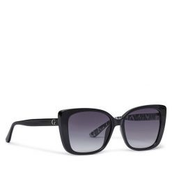 Okulary przeciwsłoneczne Guess. Czarne okulary przeciwsłoneczne Guess, z aplikacjami. Za 309.99 zł.