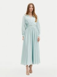 Guess Sukienka wieczorowa W5PK1X WD8G2 Zielony Regular Fit. Zielone sukienki Guess, l, z aplikacjami, z syntetyku, wizytowe, bez kołnierzyka, bez ramiączek. Za 529.99 zł.