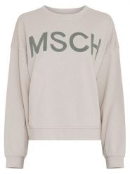 MOSS COPENHAGEN Bluza "Mela Briena" w kolorze beżowym rozmiar: L/XL. Brązowe bluzy Moss Copenhagen, l, bez wzorów, z bawełny, bez ramiączek, bez kaptura. Za 179.64 zł.