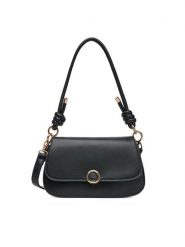 DeeZee Torebka MINI HANDBAG-2 Czarny. Czarne torebki klasyczne DeeZee, bez wzorów, ze skóry, bez dodatków. Za 139.99 zł.