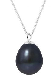 Pearl Addict Srebrny naszyjnik z zawieszką - dł. 42 cm rozmiar: onesize. Czarne naszyjniki Pearl Addict, z materiału, z perłą, srebrne. Za 208.99 zł.