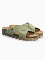 Sunbay Klapki "Broome" w kolorze zielonym rozmiar: 36. Zielone klapki Sunbay, bez wzorów, klasyczne, z otwartym noskiem, bez obcasa, bez zapięcia. Za 184.95 zł.