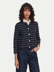 Tommy Hilfiger Kardigan WW0WW50088 Granatowy Regular Fit. Niebieskie swetry Tommy Hilfiger, s, bez wzorów, z bawełny, bez ramiączek. Za 699.99 zł.