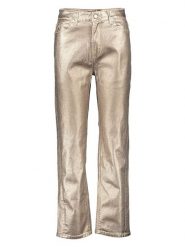 Scotch & Soda Spodnie w kolorze złotym rozmiar: W27. Żółte spodnie materiałowe Scotch & Soda, bez wzorów, z materiału, klasyczne, z podwyższonym stanem. Za 154.43 zł.