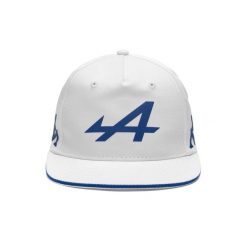 Czapka typu snapback Alpine F1 Adoflat 2024. Białe czapki z daszkiem Kappa, bez wzorów, z bawełny, biznesowe. Za 177.00 zł.