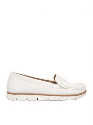 Go Soft Mokasyny CEO-WSS21728-01 Biały. Białe mokasyny GO SOFT, bez wzorów, z materiału. Za 119.99 zł.