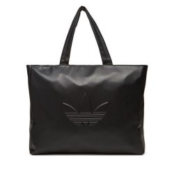 Torebka adidas. Czarne shopper bag adidas, bez wzorów, bez dodatków. Za 279.99 zł.