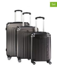Geographical Norway 3-częściowy zestaw "Softless" w kolorze antracytowym rozmiar: onesize. Czarne walizki Geographical Norway. Za 432.80 zł.