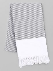 Samimi Chusta hammam "Gelinteli" w kolorze czarno-białym - 180 x 100 cm rozmiar: onesize. Białe chusty Samimi, bez wzorów, z bawełny. Za 52.99 zł.