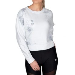Bluza treningowa damska Morotai Batech. Białe bluzy bez kaptura MOROTAI, l, bez wzorów, z bawełny, bez kaptura, na fitness i siłownię. W wyprzedaży za 172.00 zł.