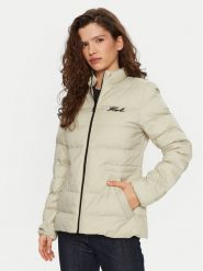 KARL LAGERFELD Kurtka puchowa 246W1513 Beżowy Slim Fit. Brązowe kurtki KARL LAGERFELD, bez wzorów, z puchu, bez kaptura. Za 1,099.00 zł.