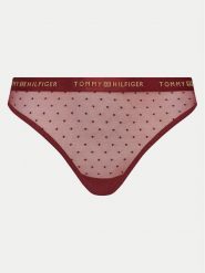 Tommy Hilfiger Stringi UW0UW05533 Czerwony. Czerwone stringi Tommy Hilfiger, bez wzorów, z syntetyku. Za 89.99 zł.